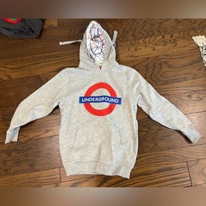 Gray London Underground Hoodie  - Small - Excellent condition